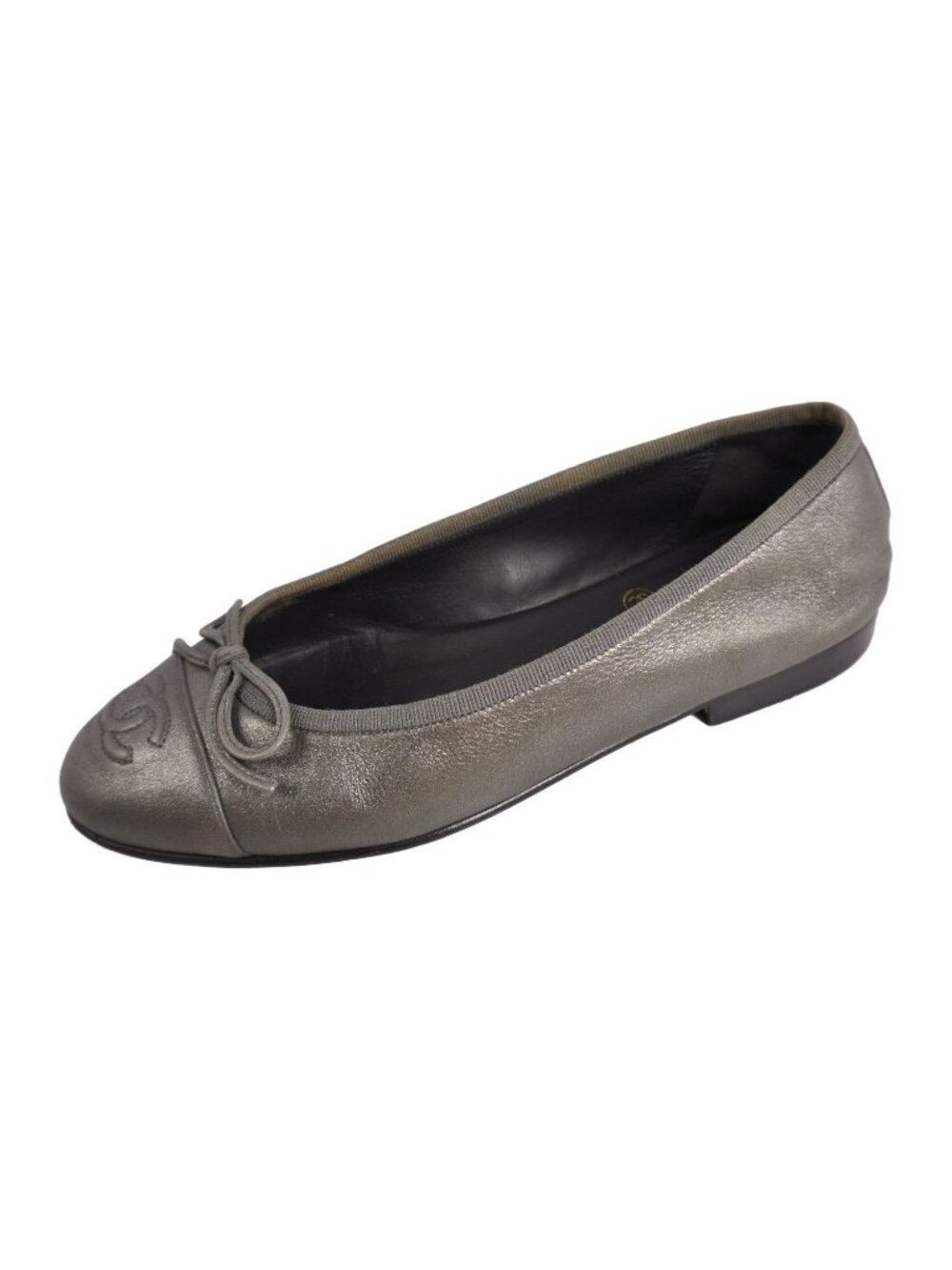 Chanel Pumps Ballerina Ribbon CC Logo Flat
